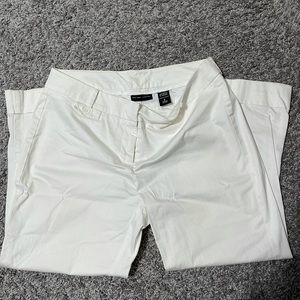 New York and co white cropped pants